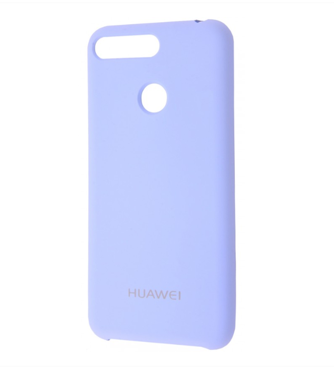 Накладка для Huawei Y6 Prime (2018) (ATU-l21)/ Honor 7C  (AUM-L41) / Honor 7A Pro (AUM-L29)    Silicone Cover (Lilac cream)-0